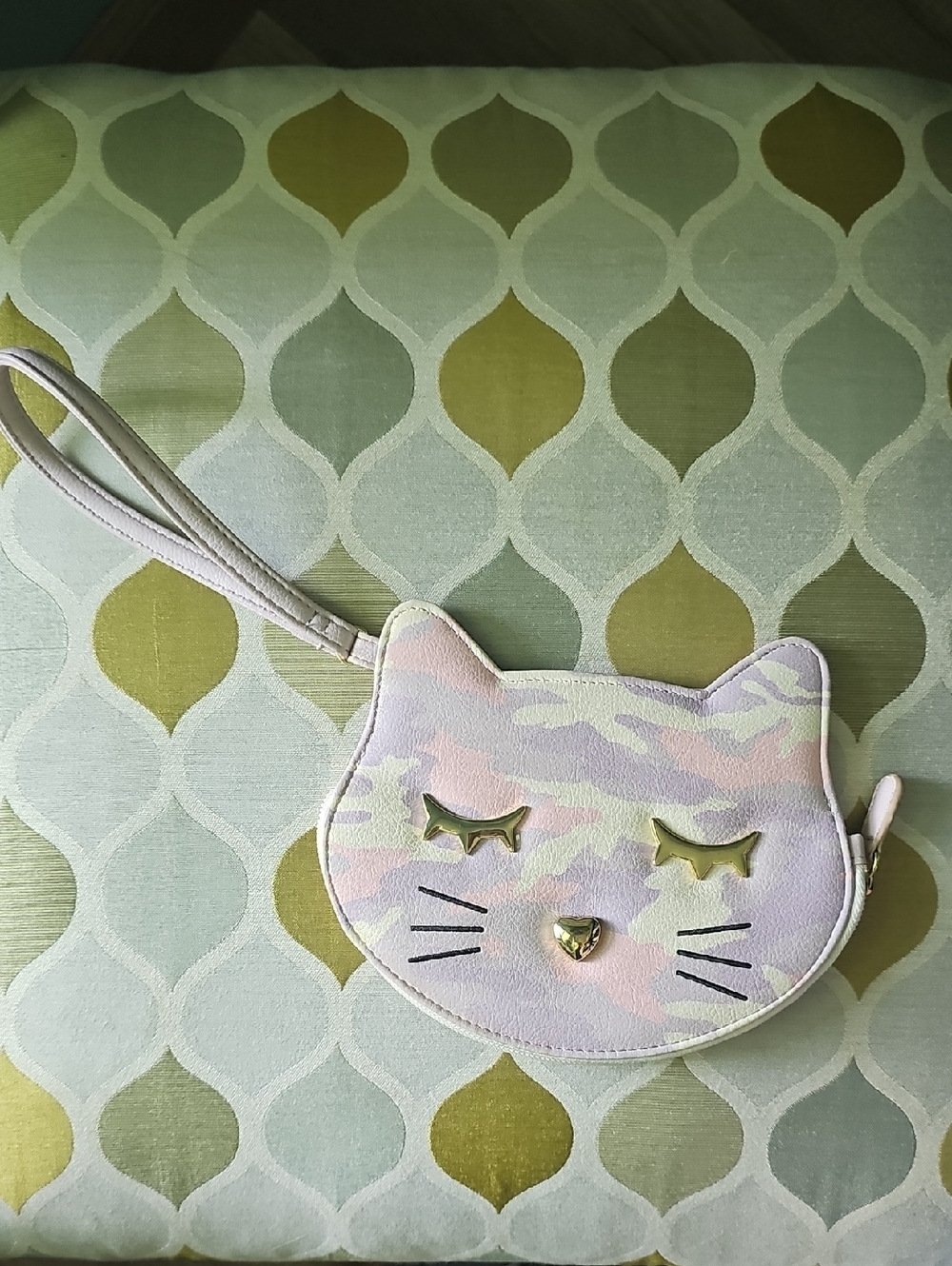 Luv Betsey Camo Cat wallet Coin Purse Wristlet